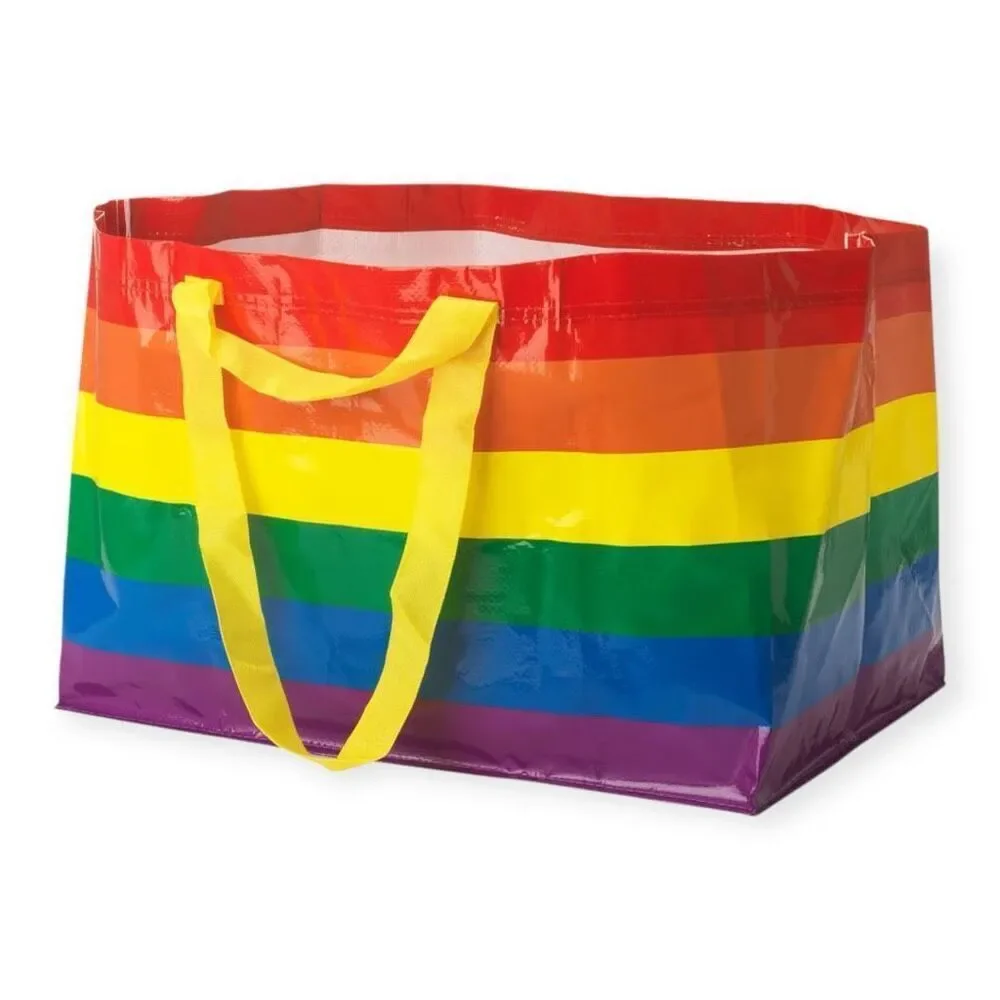 IKEA STORSTOMMA Rainbow Pride Large Shopping Bag – 2401 oz, New with Tags